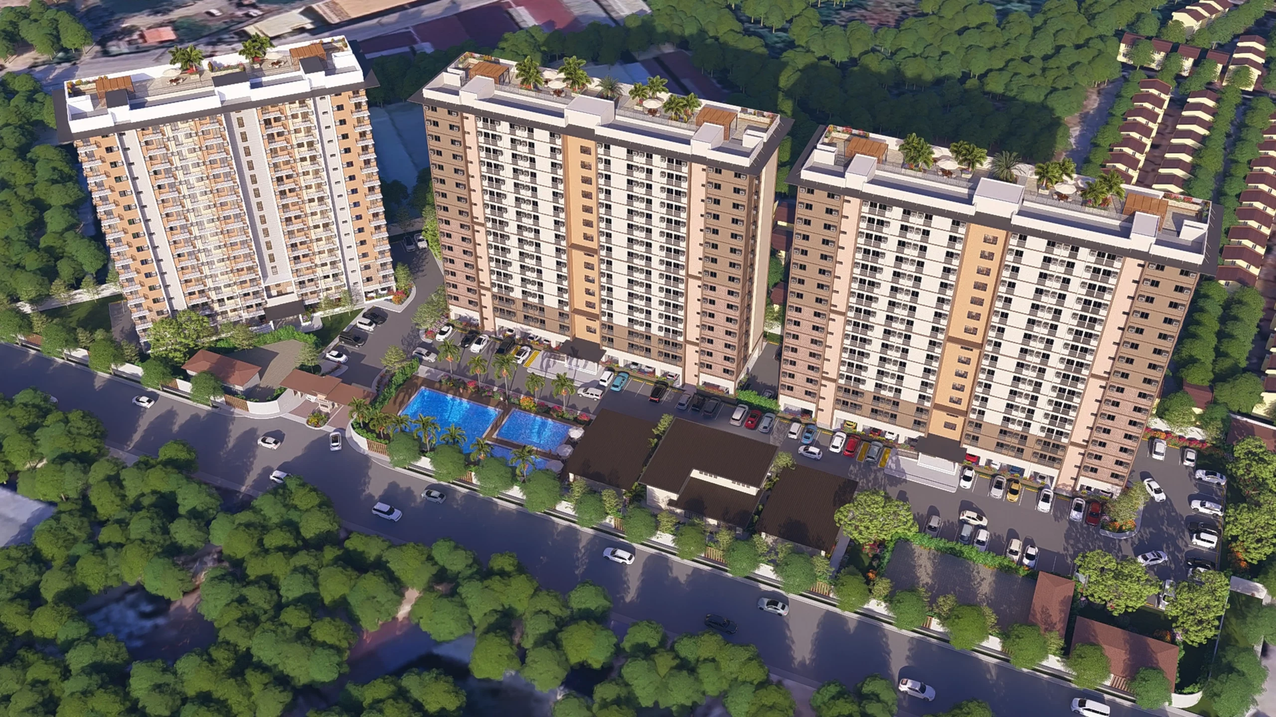 Aerial view of Baliwag, Bulacan